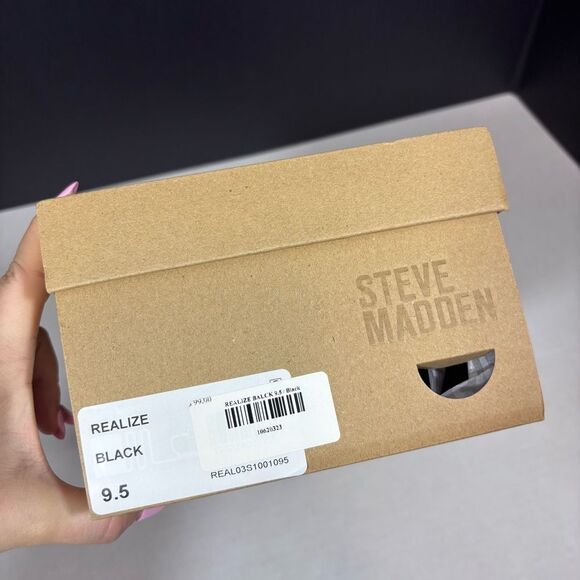 Steve Madden Realize Crochet Knit Heels in Black NEW in Box Size 9.5 - Picture 5 of 14